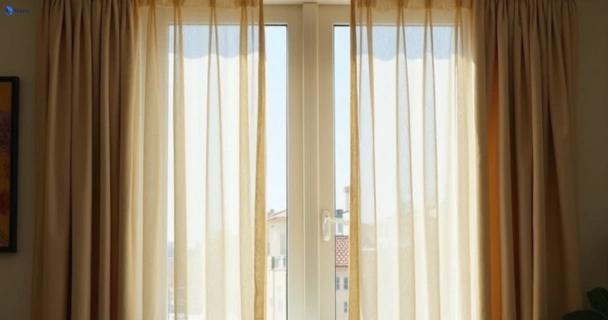 Dull dusty drapes in seven-hills before professional cleaning